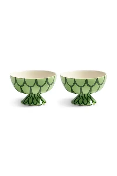 &k amsterdam  Sada misek  sirene green 250 ml 2-pack