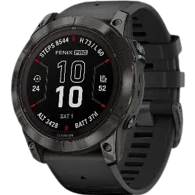 GARMIN Fenix 7X Pro - Sapphire Solar Edition, Carbon Gray DLC Titanium
