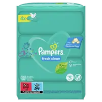 PAMPERS Fresh Clean XXL Vlhčené ubrousky 4 x 80 ks