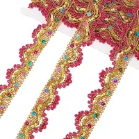 Metallic Polyester Lace Ribbon