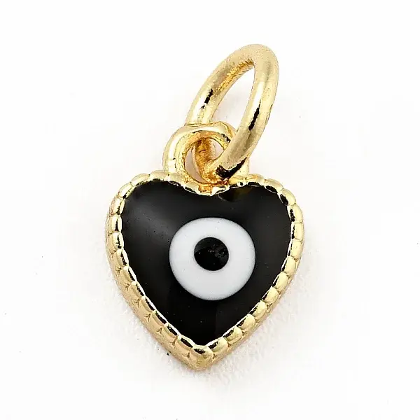 Rack Plating Brass Enamel Charms