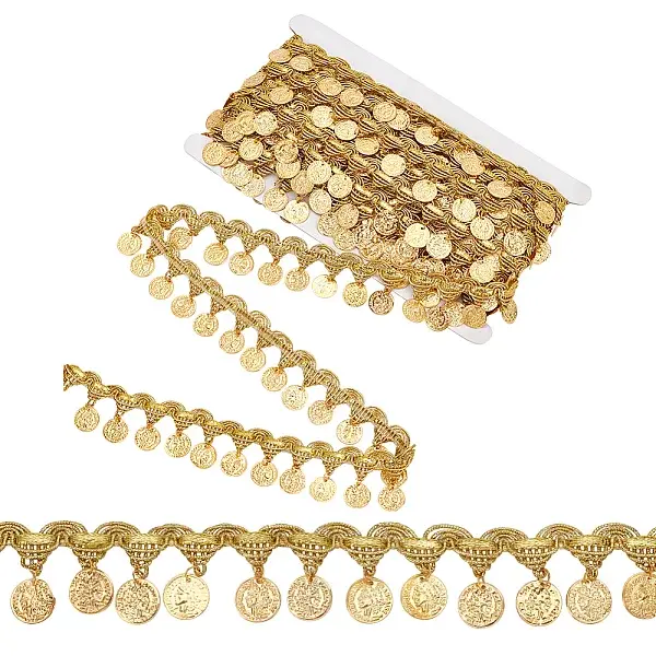 Polyester Braided Metallic Lace Trim