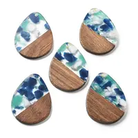 Resin and Walnut Pendants