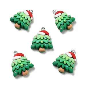 Christmas Opaque Resin Pendants