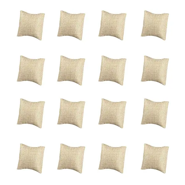 Kraft Hemp Pillow Holder for Jewelry Bracelet & Watch Displays
