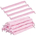 14Pcs Polyester & Rubber Latex Thread Spring Shoelaces