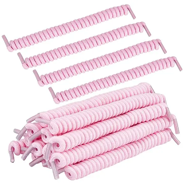 14Pcs Polyester & Rubber Latex Thread Spring Shoelaces