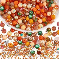 2 Bag Glass Round Beads Set