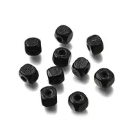 Spray Painted Wooden Beads