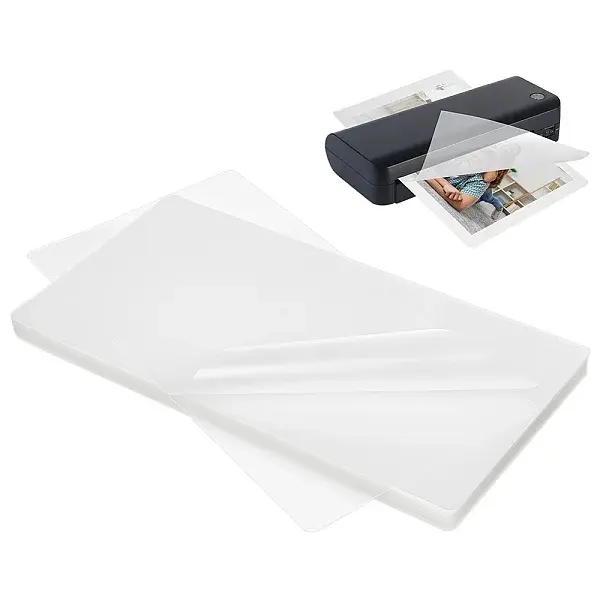 100Pcs Plastic Laminating Pouch Film Photo Protecting Sheets