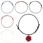 100Pcs 5 Colors Waxed Polyester Cord Bracelets Making
