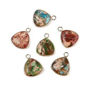Natural Imperial Jasper Pendants
