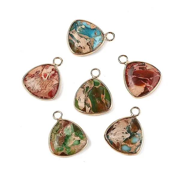 Natural Imperial Jasper Pendants