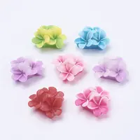 Mixed Flatback Resin Flower Cabochons