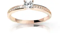 Cutie Jewellery Úchvatný trblietavý prsteň Z6713-2523-10-X-4 61 mm