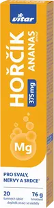 VITAR Hořčík 375mg ananas 20 šumivých tablet
