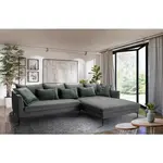 Livetastic ROHOVÁ SEDAČKA, textil, tmavě šedá