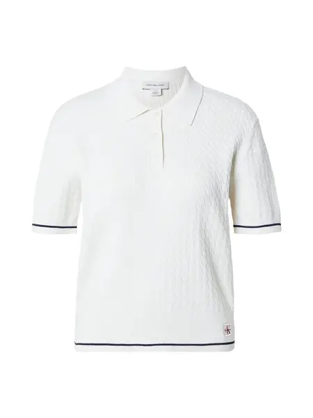 Calvin Klein Jeans Sveter  námornícka modrá / biela