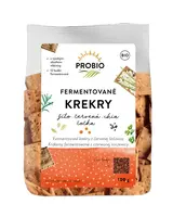 PROBIO Krekry fermentované žito, červená čočka, chia BIO 100 g