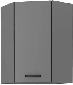 Horní rohová skříňka Nessa 60x60 GN-90 1F (45°) Barva korpusu: Antracit, Barva dvířek: Antracit