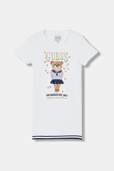 Dětské bavlněné šaty Guess