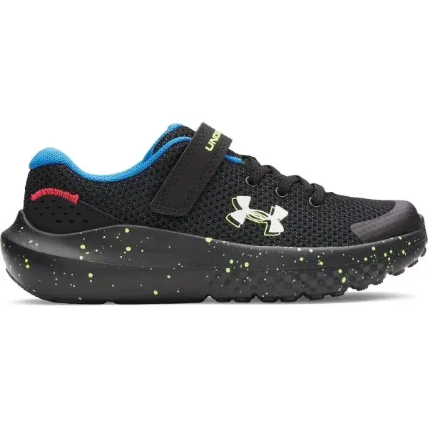 Under Armour SURGE Chlapčenská bežecká obuv, čierna, veľkosť 30