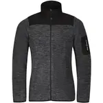 ALPINE PRO LONEB Pánska melírovaná mikina, tmavo sivá, veľkosť