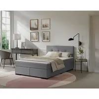 MID.YOU POSTEL BOXSPRING, 140/200 cm, světle šedá