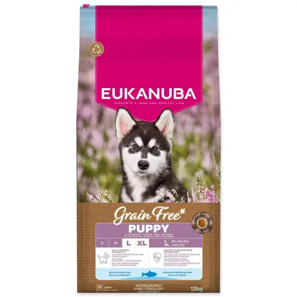 Krmivo EUKANUBA Grain Free Puppy Large rich in ocean fish 12 kg