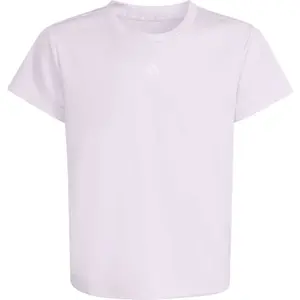 adidas TRAIN ESSENTIALS REGULAR FIT LOGO KIDS Dievčenské tréningové tričko, fialová, veľkosť