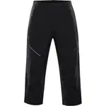 ALPINE PRO WEDER Pánske trojštvrťové nohavice, čierna, veľkosť