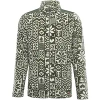 ALPINE PRO EFLIN Pánska flísová mikina, zelená, veľkosť