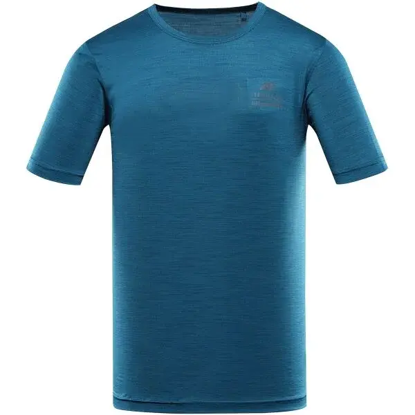 ALPINE PRO BASIK Pánske športové tričko, modrá, veľkosť