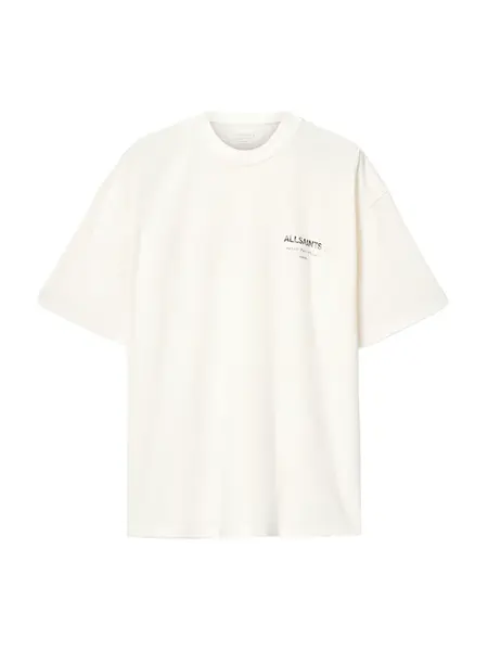 AllSaints Tričko 'Underground'  krémová / farba ťavej srsti / tmavohnedá