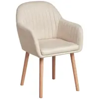 MID.YOU ŽIDLE S PODRUČKAMI, vzhled lnu, přírodní barvy, béžová