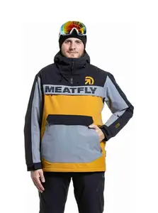 Pánská snb & ski bunda meatfly zenith žlutá/šedá/černá xl