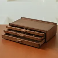 Dřevěná kazeta se 3 šuplíky Meeden premium