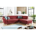 Sit & More ROHOVÁ SEDAČKA, textil, červená