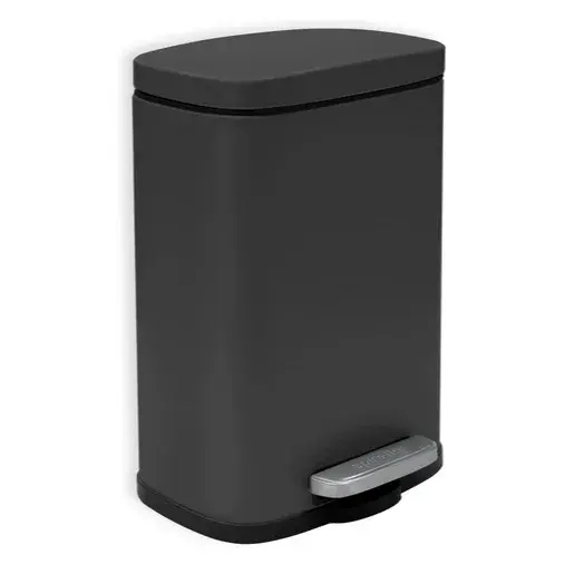 Spirella Spirella pedálový odpadkový kôš akira matná čierna oceľ 5 l 10.19834