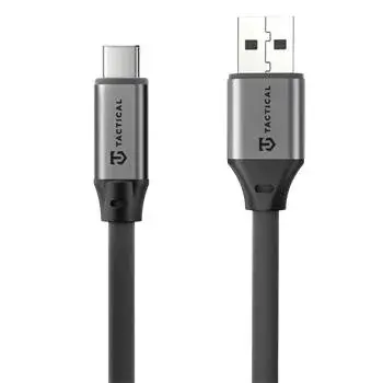 Kabel Tactical Fat Man 2.0 Cable USB-A/USB-C 1m, šedá