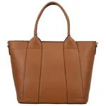 Dámská kožená kabelka na rameno koňaková - Delami Vera Pelle Nadiya