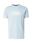 Karl Lagerfeld Tričko  svetlomodrá / biela