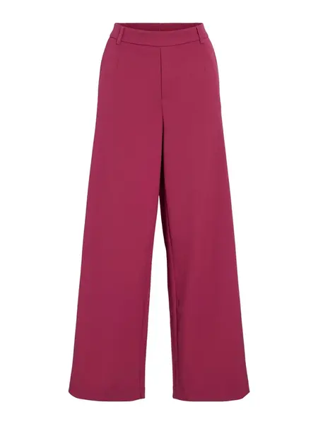 VILA Nohavice 'VIVARONE'  vínovo červená