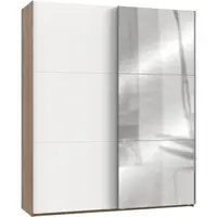 MID.YOU SKŘÍŇ S POSOUVACÍMI DVEŘMI, čiré, bílá, barvy dubu, 200/236/65 cm