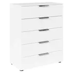 Rauch Möbel KOMODA, bílá, barvy chromu, 80/100/42 cm