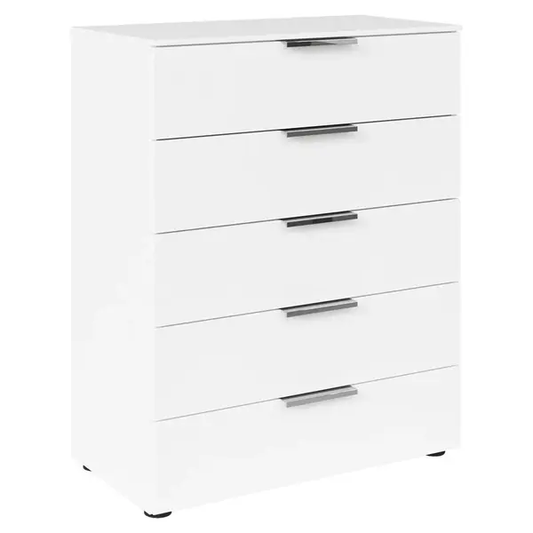 Rauch Möbel KOMODA, bílá, barvy chromu, 80/100/42 cm