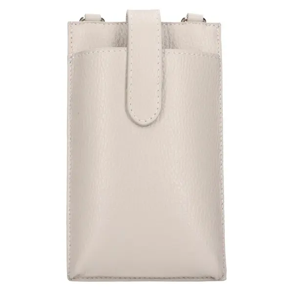 Dámská kožená kabelka na mobil a doklady Italia Dita - šedá