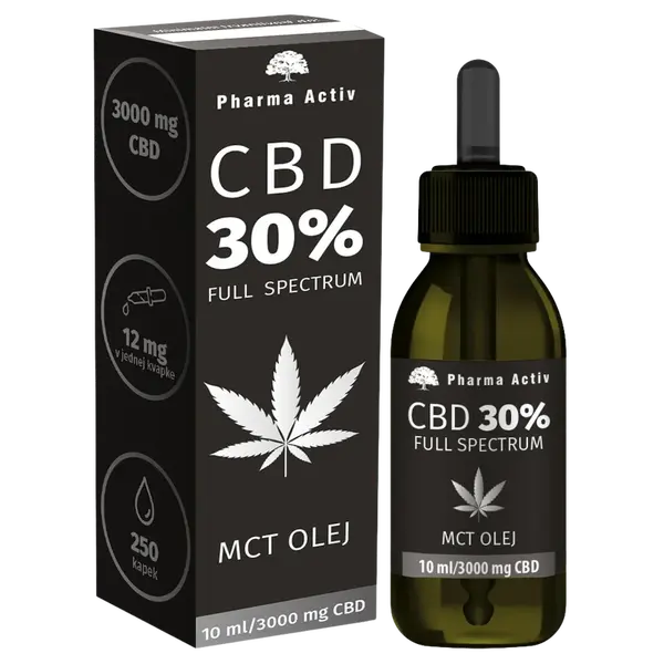 PHARMA ACTIV CBD 30% Full Spectrum MCT olej 3000mg 10 ml