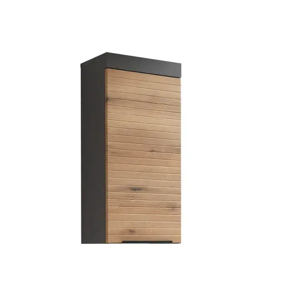 MID.YOU ZÁVĚSNÁ SKŘÍŇKA, barvy dubu, barvy grafitu, 36/77/23 cm