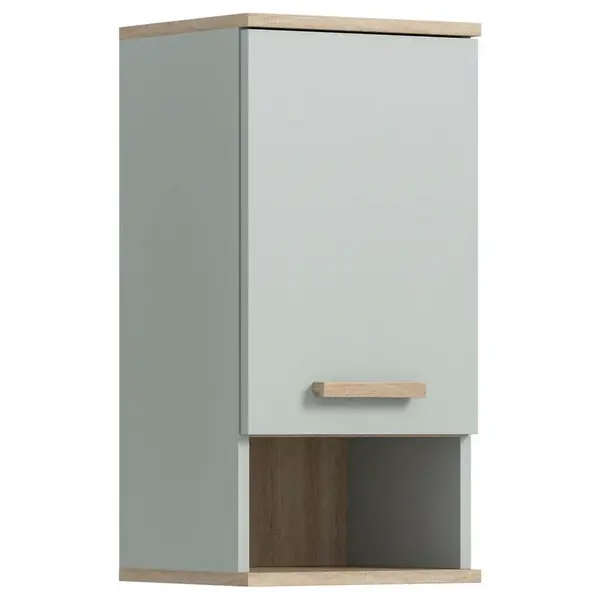 MID.YOU ZÁVĚSNÁ SKŘÍŇKA, světle zelená, barvy dubu, 34/68/28 cm